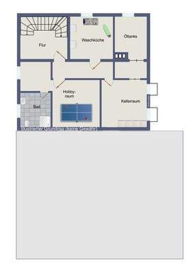 Untergeschoss (kein Maßstab) 