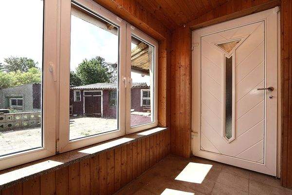 Die Veranda mit Zugang