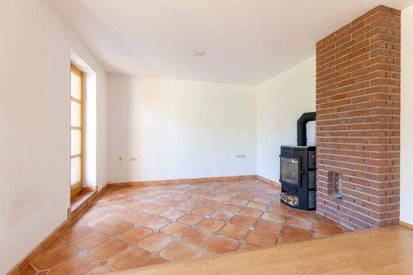 Wohnbereich mit Kaminofen