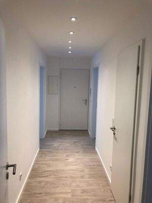 Flur Blick mit Spots