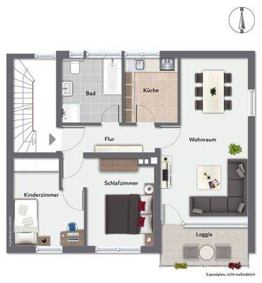 Grundriss 1. Obergeschoss