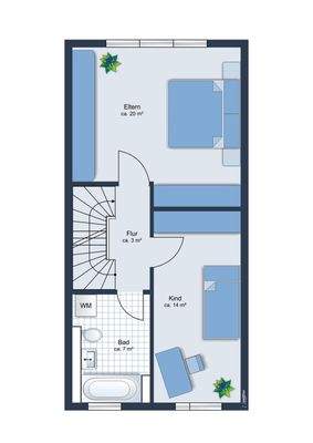 Grundriss Obergeschoss