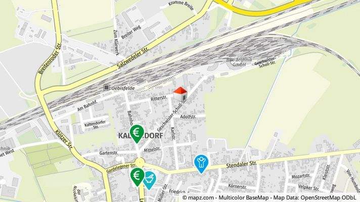 Geolyzer Kartenausschnitt