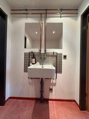 Industriestyle im Badezimmer EG
