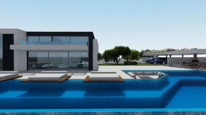 Kreta, Agios Onoufrios: Neubau-Projekt! Luxusvilla mit spektakulärem Meerblick zu verkaufen