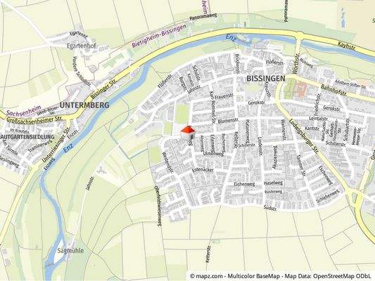 Geolyzer Kartenausschnitt