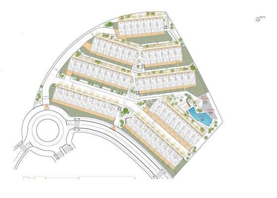 Sea View Townhouses Featuring Private Gardens in Mijas