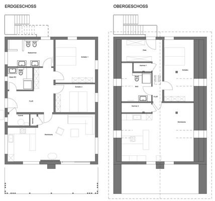 Grundrisse EG und OG