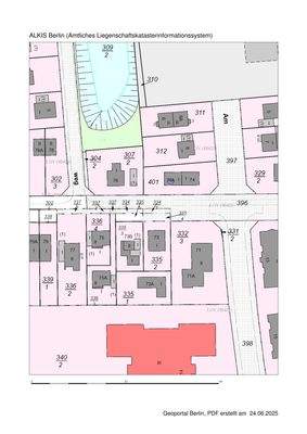 ALKIS Berlin_Flurplan_Landreiterweg 74a_001