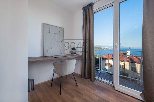 Apartment in ruhiger Lage mit traumhaftem Meerblick in Opatija / Istrien