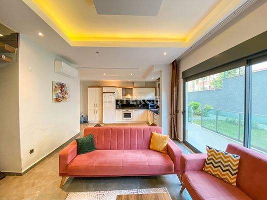 Furnished Apartment with Private Garden Area in Alanya Avsallar