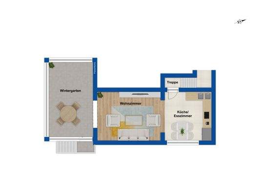 Grundriss Hochparterre