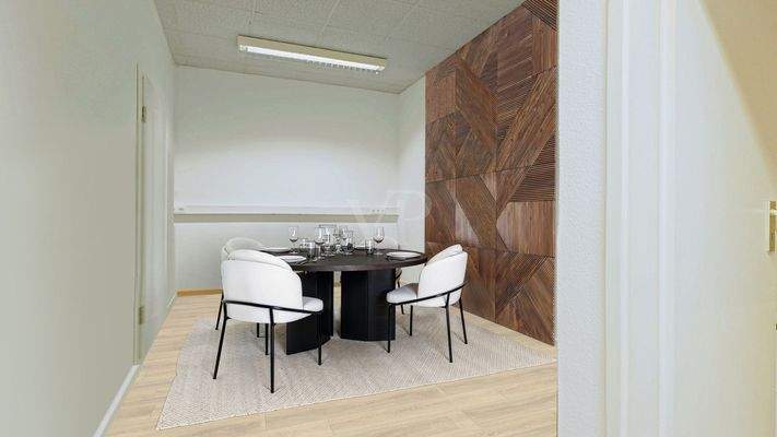 Aufenthaltsraum digital möbliert