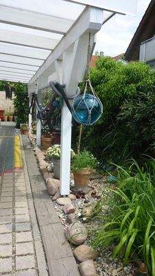 Aussenanlage neben dem Carport
