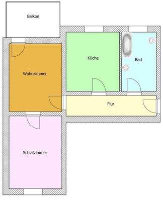 Grundriss rechte Wohnungen