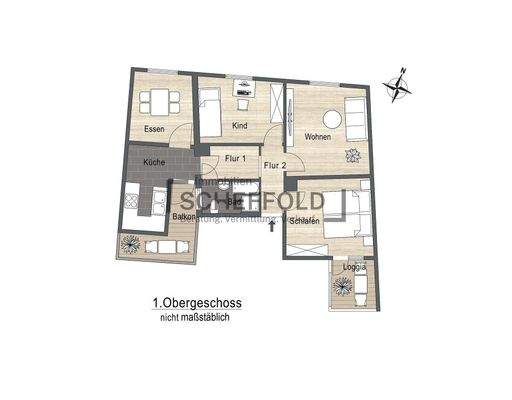 Grundriss 1.Obergeschoss