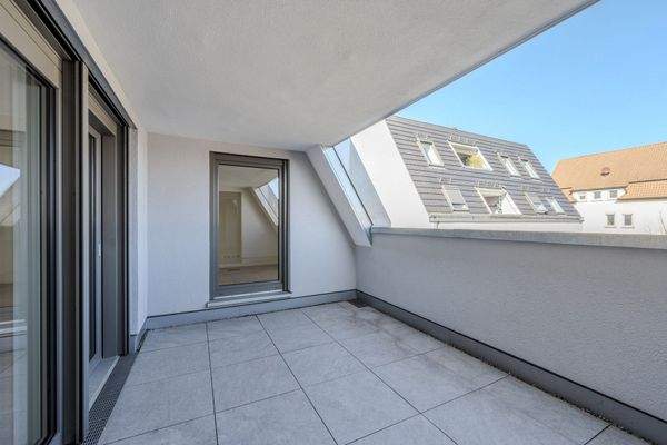 Dachloggia zum Innenhof