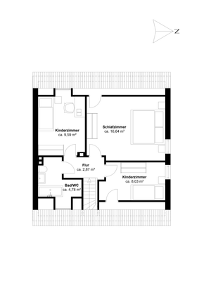Grundriss Dachgeschoss