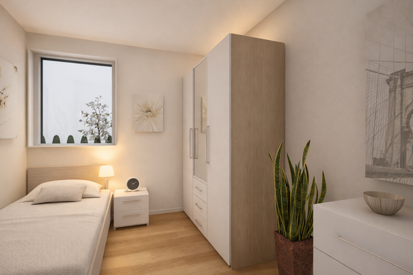 Visu 2-Zi-Whg Schlafen 