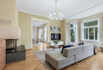 Wohnbereich EG - Möblierungsidee (KI)