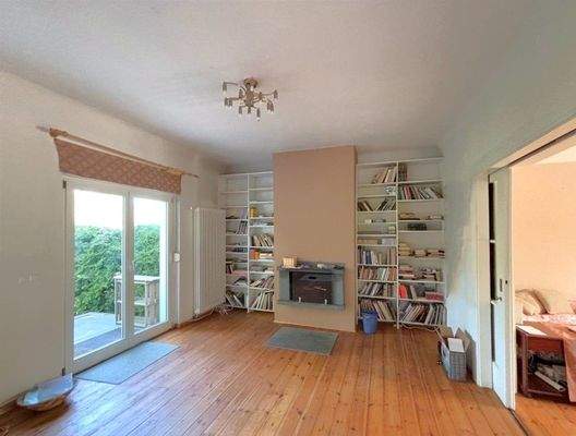 Wohnbereich mit Kamin