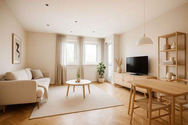 Wohnzimmer visualisiert