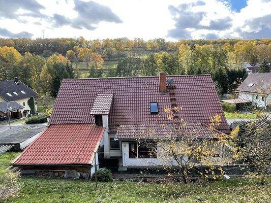 Blick vom Grundstück