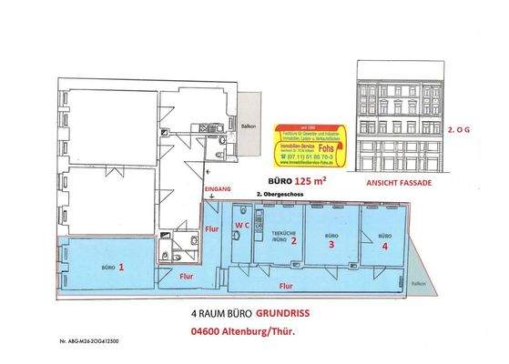 Grundriss Büro 125 m² 2.OG 