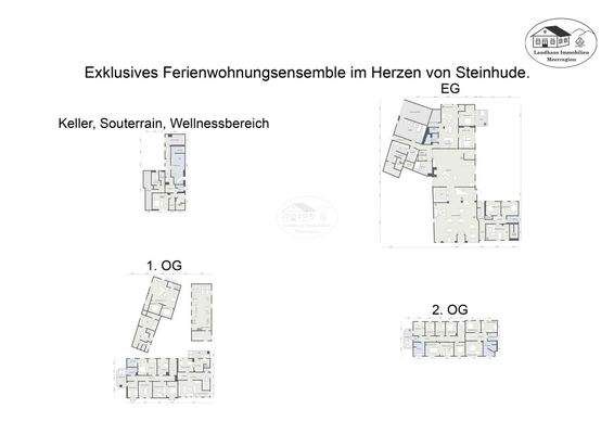 Grundriss - Exklusives Ferienwohnungsensemble im Herzen von Steinhude. - 2D