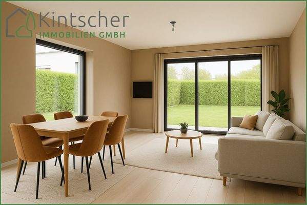 Wohn- und Esszimmeransicht-Visualisiert