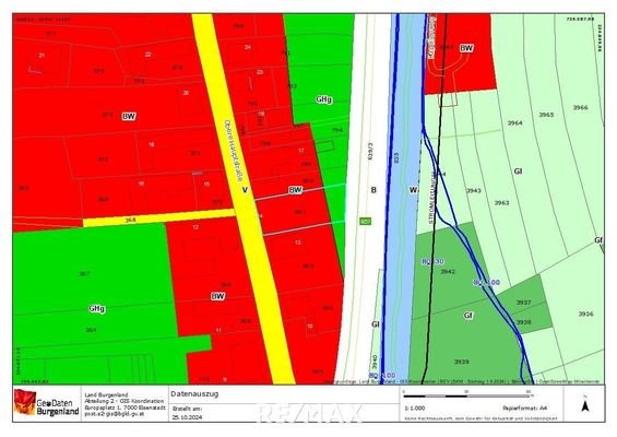 Widmung Geodaten Bgld