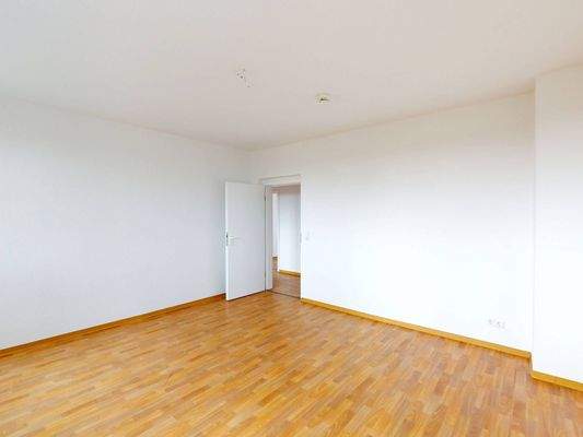 Ansicht II: Wohn- und Esszimmer