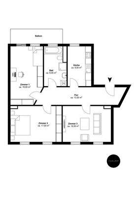 Viertelsweg 45, 3. OG rechts - Etage 1 - 7EVZE9