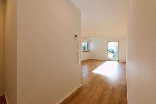 Flurbereich mit Blick in den Wohnbereich 