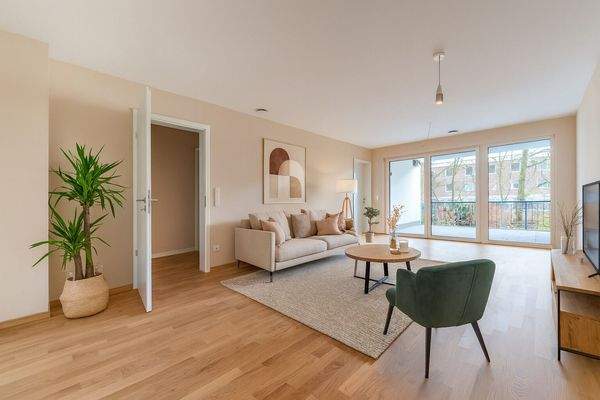 virtuelles Staging Wohnzimmer