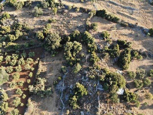 Kreta, Gavalochori: Panoramagrundstück mit Meer- und Bergblick zu verkaufen