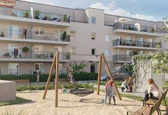 Zum Spielplatz ist es nicht weit. Tür auf und da.