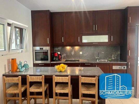 Kreta, Listaros: Modern gebaute Villa mit herrlichem Meerblick