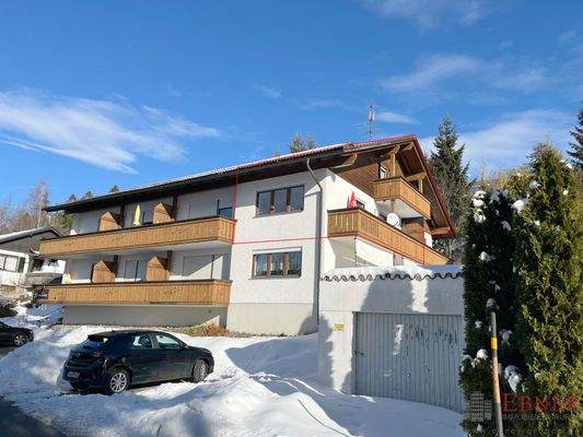 Ansicht Wohnung markiert