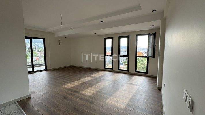 Wide Apartments in a Complex with Pool in Bornova