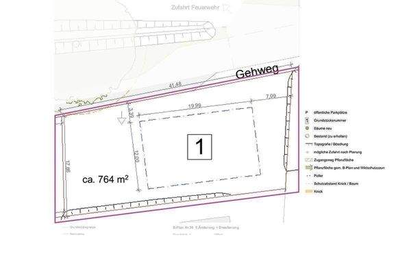 Lageplan Grundstück 1