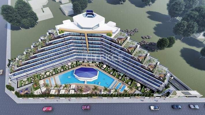 Sea-View Apartments in a Complex in Antalya Altıntaş