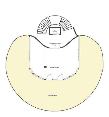Dachterrasse mit Wintergarten