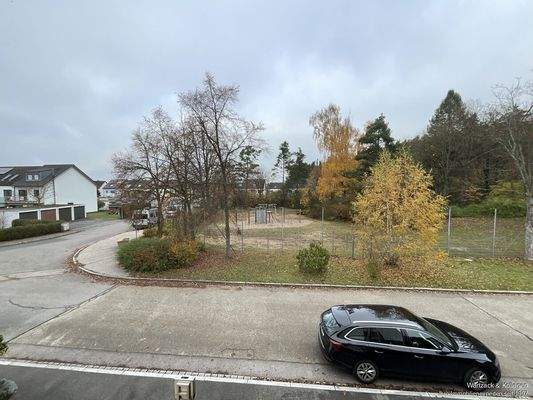 Blick zum Spielplatz