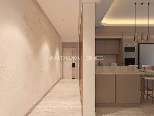 Flats in a Complex with Pool and Gym in Antalya Altıntaş