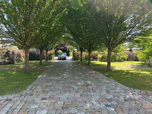 Zuwegung mit Parkbuchten