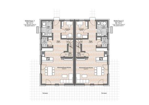 DH Simply Slim Grundriss Erdgeschoss