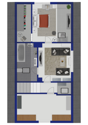 Grundriss Dachgeschoss (mögliche Aufteilung)