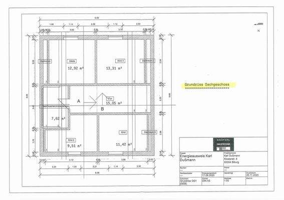 Grundriss Dachgeschoss