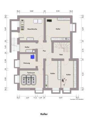 Grundriss Keller
